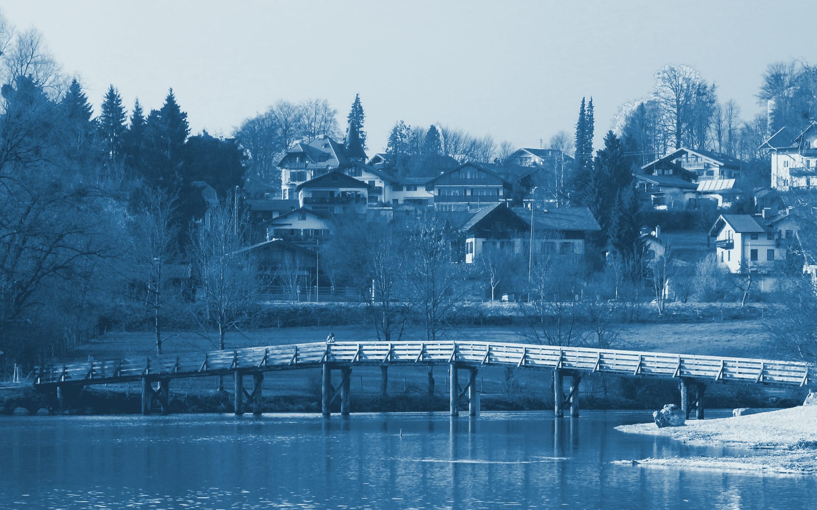 Tegernsee — Fotomotiv im See-Blau-Look