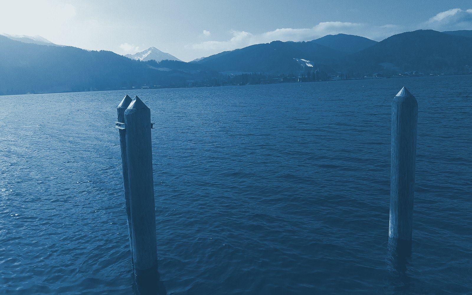 Tegernsee — Fotomotiv im See-Blau-Look