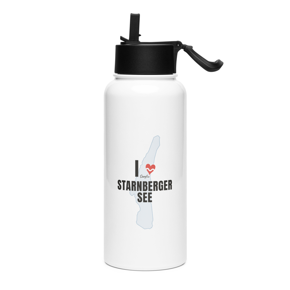 Herzensflasche Starnberger See – Seegfui (See-Blau, beidseitig)