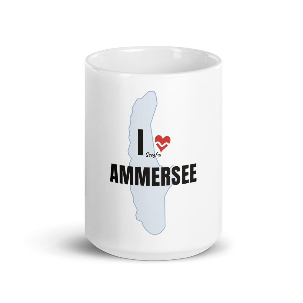 I ❤ Ammersee – Tasse — I ♥ Ammersee (See-Blau, Front)