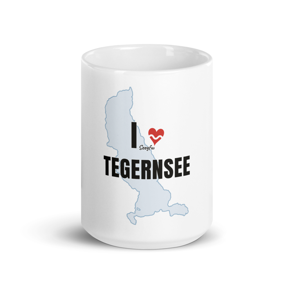 I ❤ Tegernsee – Tasse — I ♥ Tegernsee (See-Blau, Front)