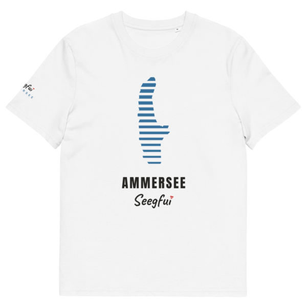 Sonne im Streifen Ammersee – Unisex Organic T-Shirt