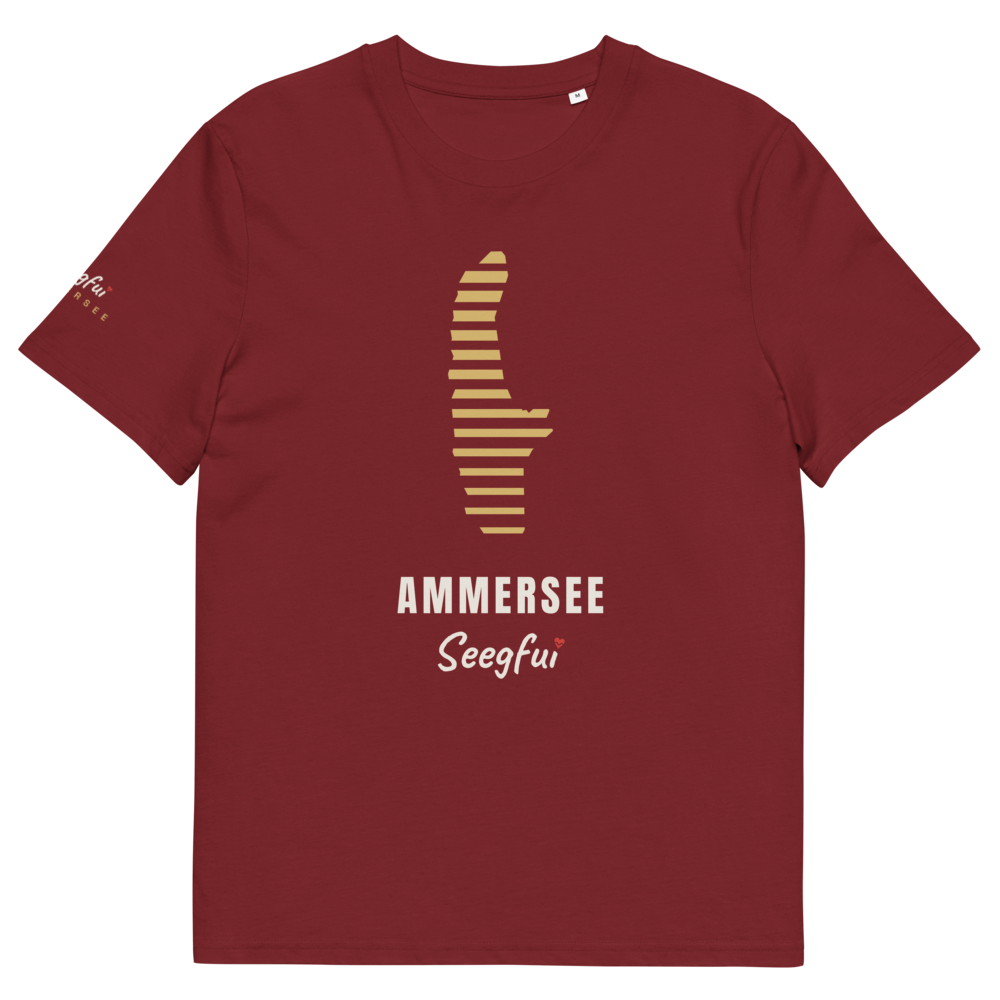 Sonne im Streifen Ammersee – Unisex Organic T-Shirt
