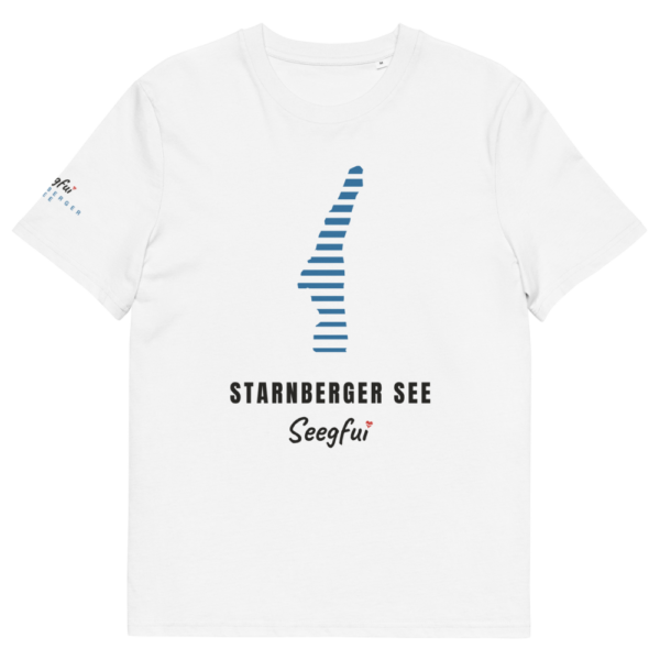 Sonne im Streifen Starnberger See – Unisex Organic T-Shirt