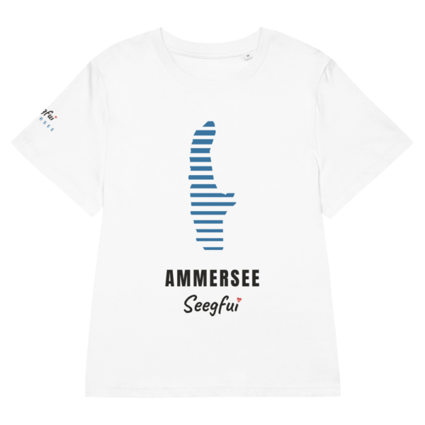 Sonne im Streifen – Ammersee – Damen (tailliert) Organic T-Shirt