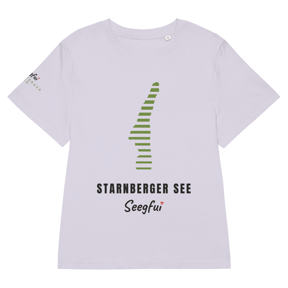 Sonne im Streifen – Starnberger See – Damen (tailliert) Organic T-Shirt