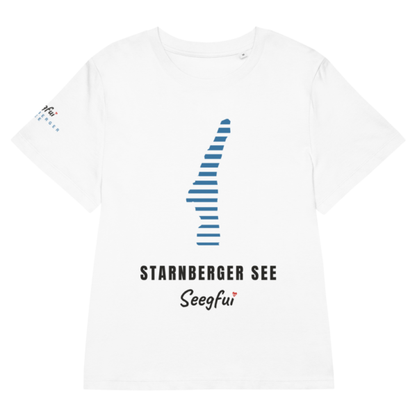 Sonne im Streifen – Starnberger See – Damen (tailliert) Organic T-Shirt