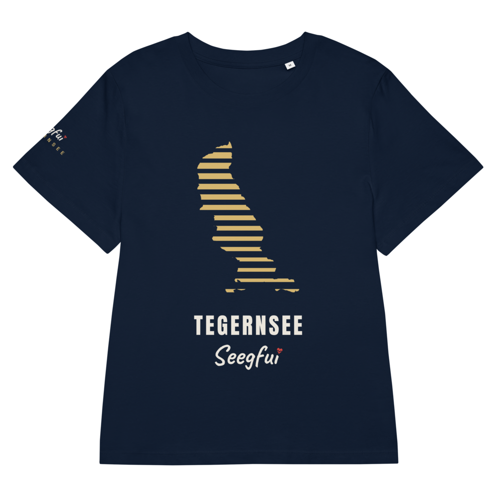 Sonne im Streifen – Tegernsee – Damen (tailliert) Organic T-Shirt