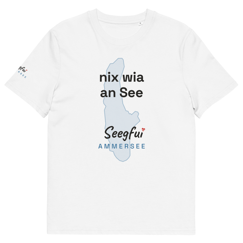 Nix wia an See – Ammersee – Unisex Organic T-Shirt – Seegfui