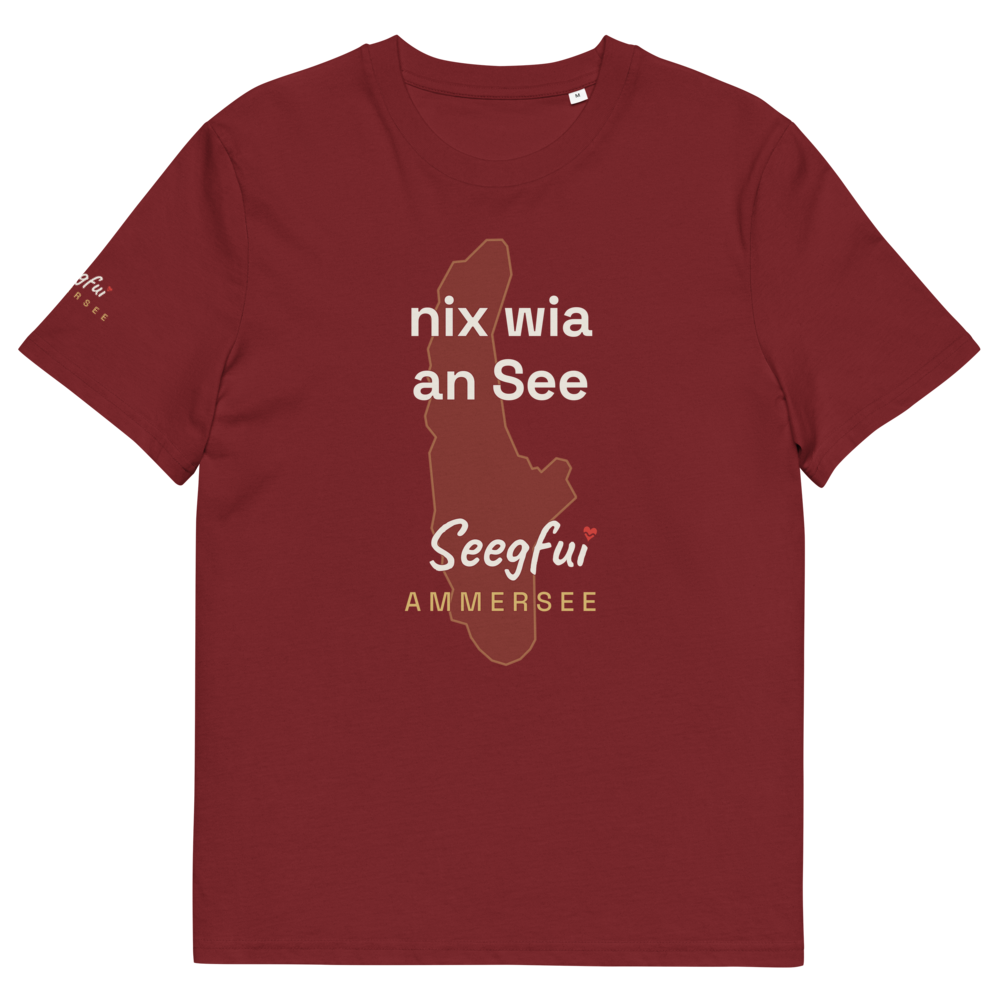Nix wia an See – Ammersee – Unisex Organic T-Shirt