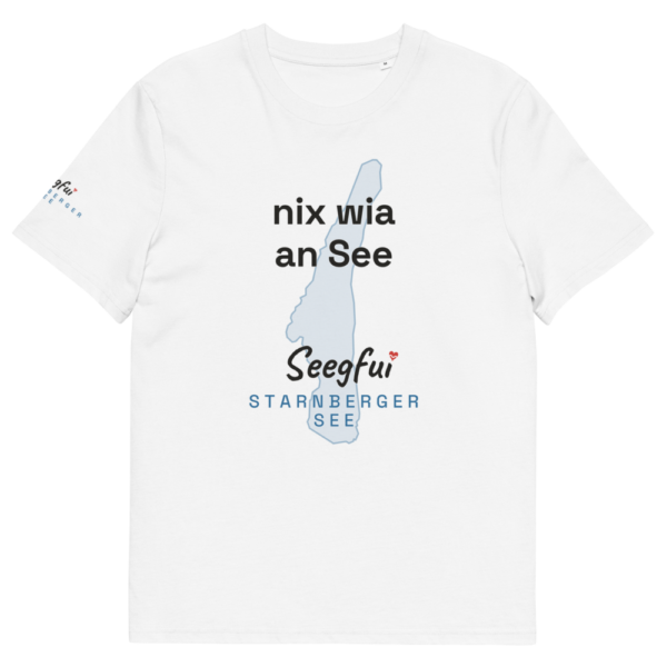 Nix wia an See – Starnberger See – Unisex Organic T-Shirt
