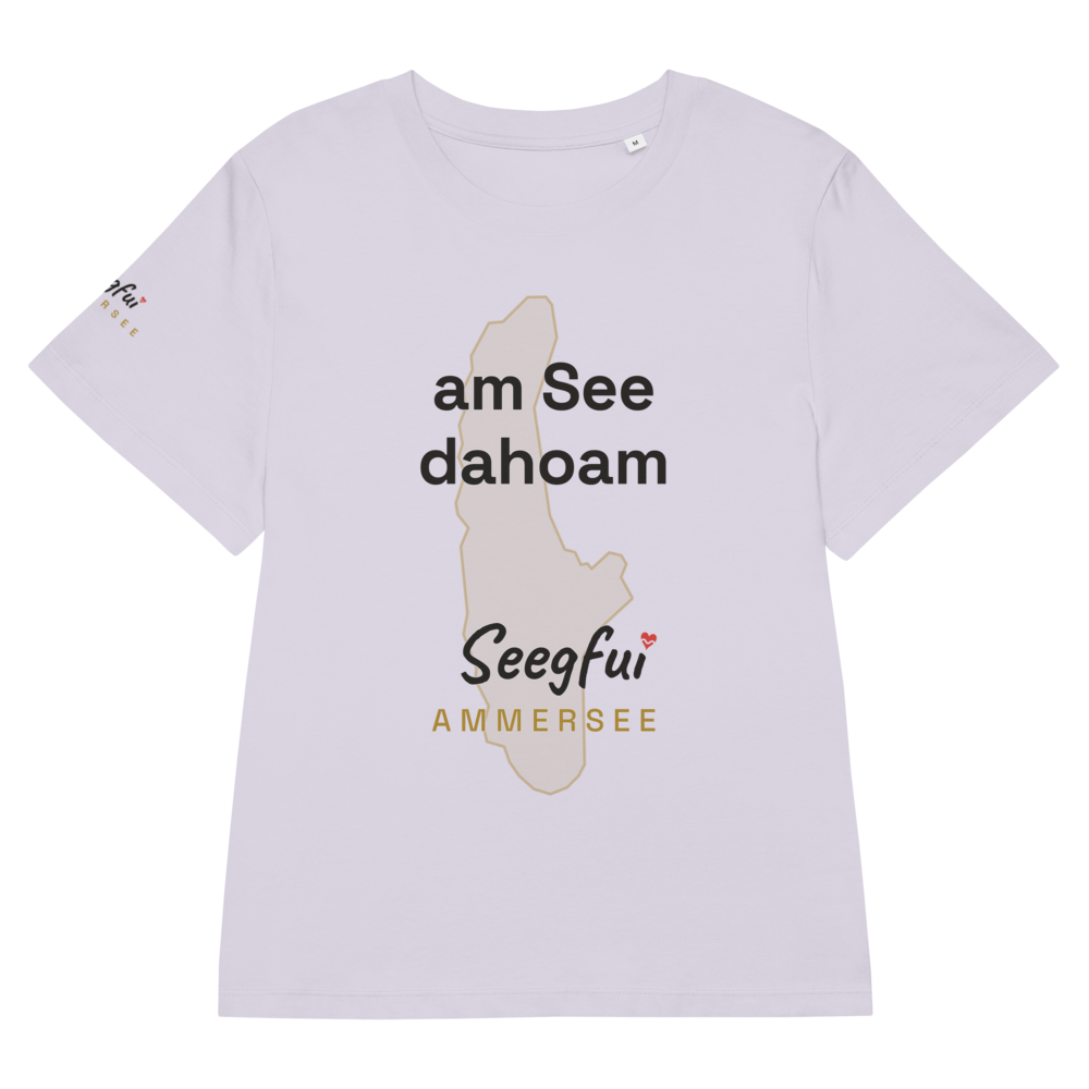 „Am See dahoam“ – Ammersee – Damen (tailliert) Organic T-Shirt