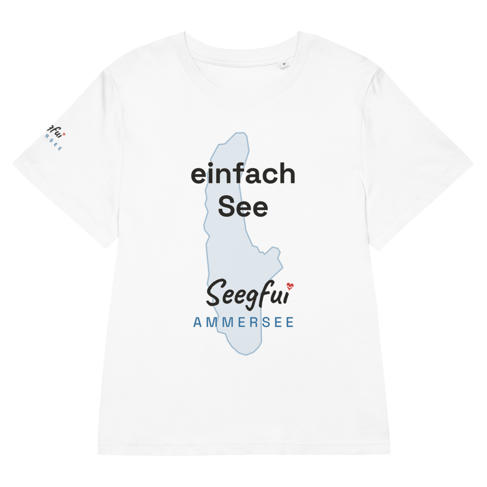 „Einfach See“ – Ammersee – Damen (tailliert) Organic T-Shirt – Seegfui