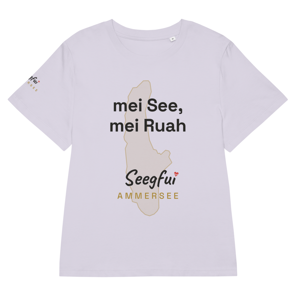 „Mei See, mei Ruah“ – Ammersee – Damen (tailliert) Organic T-Shirt