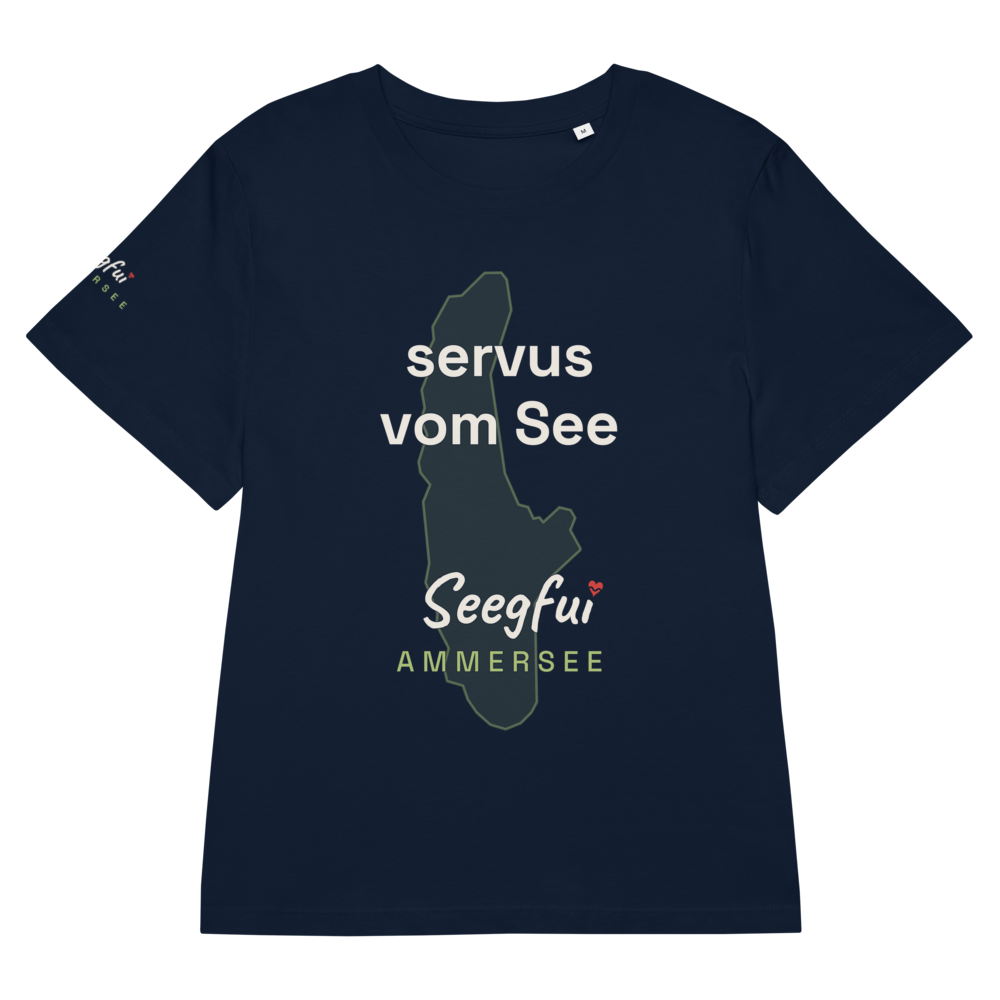 „Servus vom See“ – Ammersee – Damen (tailliert) Organic T-Shirt