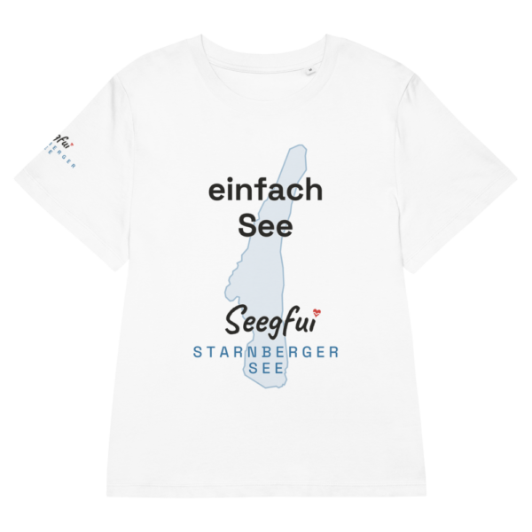 „Einfach See“ – Starnberger See – Damen (tailliert) Organic T-Shirt