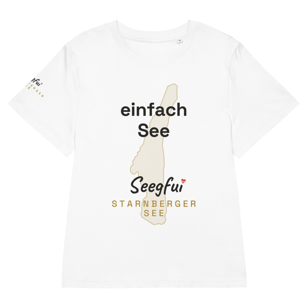 „Einfach See“ – Starnberger See – Damen (tailliert) Organic T-Shirt