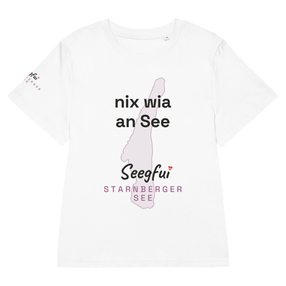 „Nix wia an See“ – Starnberger See – Damen (tailliert) Organic T-Shirt