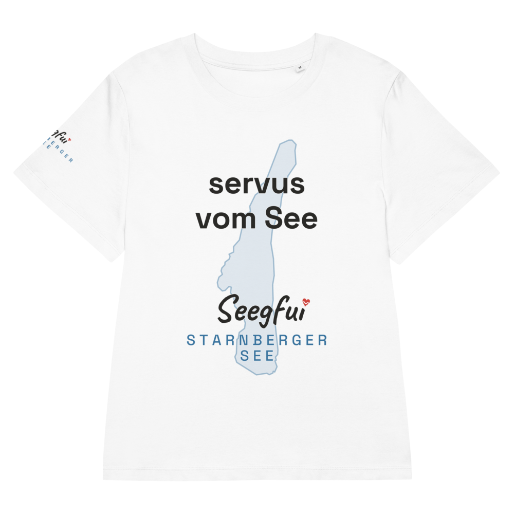 „Servus vom See“ – Starnberger See – Damen (tailliert) Organic T-Shirt – Seegfui