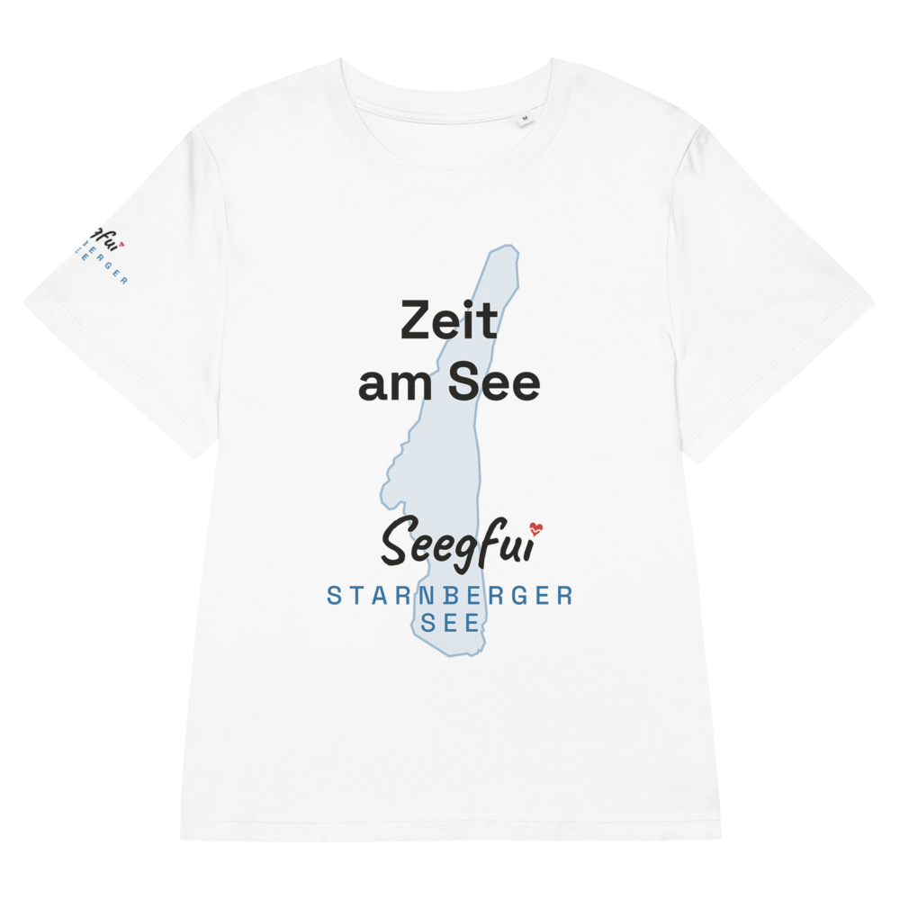 „Zeit am See“ – Starnberger See – Damen (tailliert) Organic T-Shirt – Seegfui