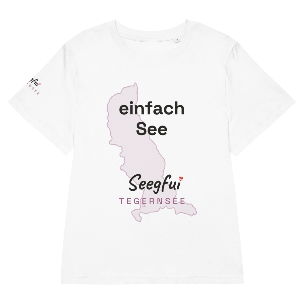 „Einfach See“ – Tegernsee – Damen (tailliert) Organic T-Shirt