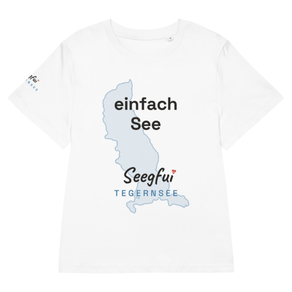 „Einfach See“ – Tegernsee – Damen (tailliert) Organic T-Shirt
