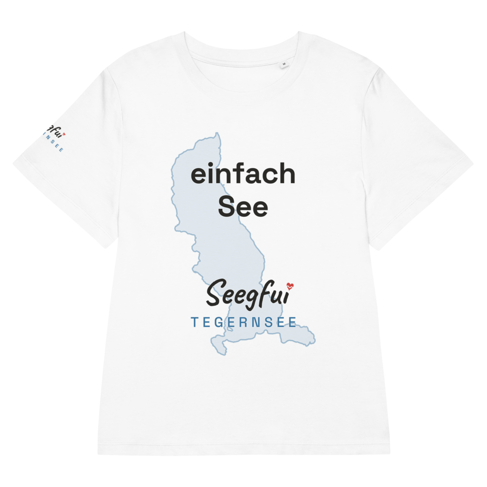 „Einfach See“ – Tegernsee – Damen (tailliert) Organic T-Shirt – Seegfui