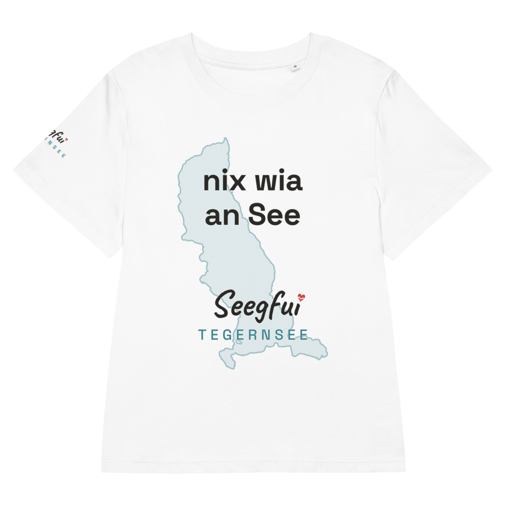 „Nix wia an See“ – Tegernsee – Damen (tailliert) Organic T-Shirt