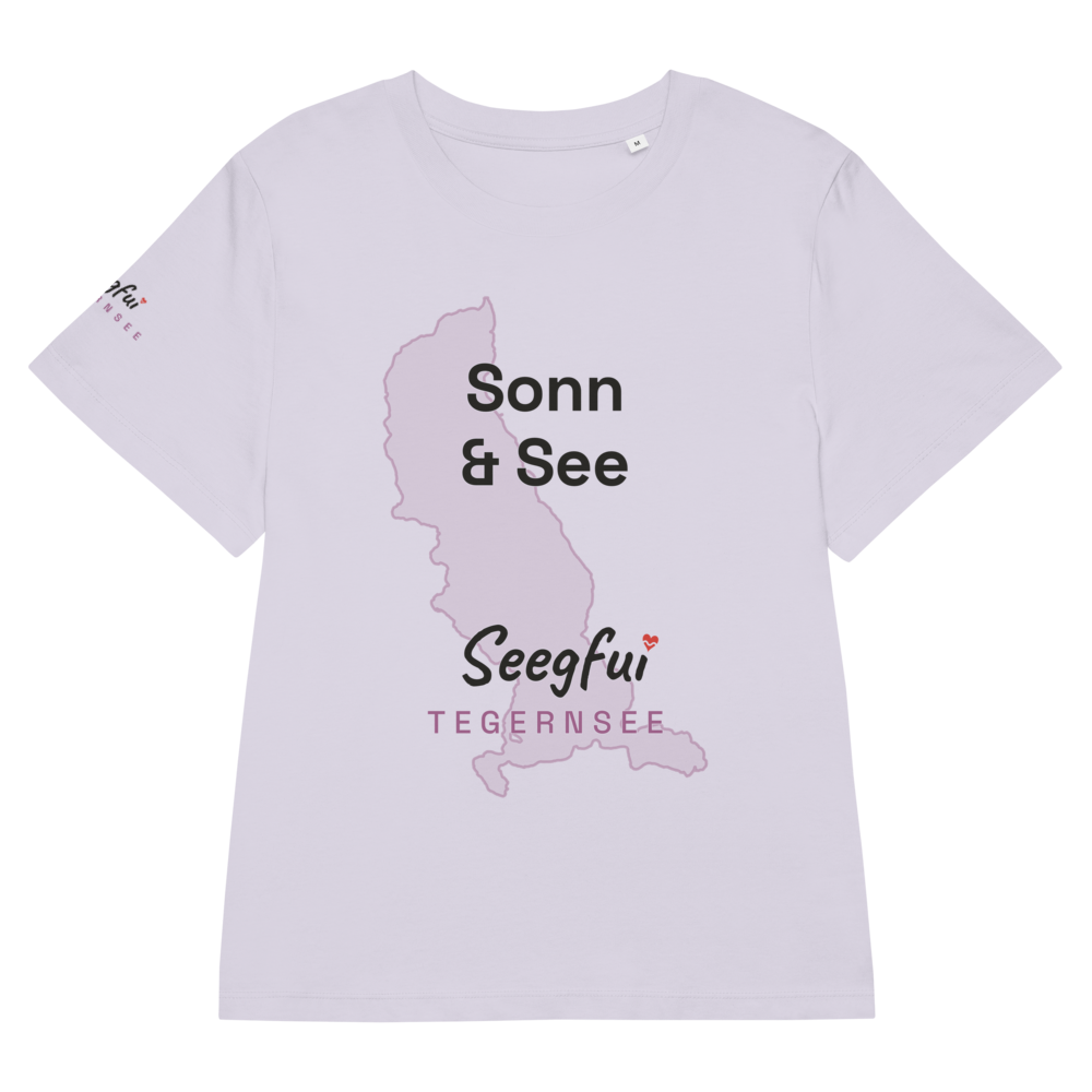 „Sonn und See“ – Tegernsee – Damen (tailliert) Organic T-Shirt