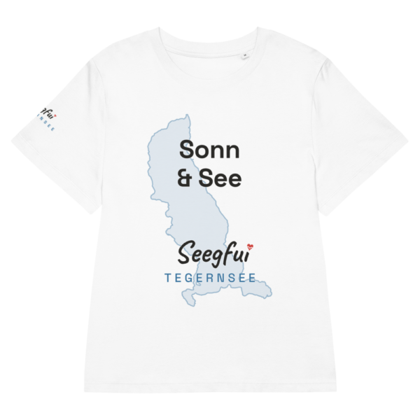 „Sonn und See“ – Tegernsee – Damen (tailliert) Organic T-Shirt