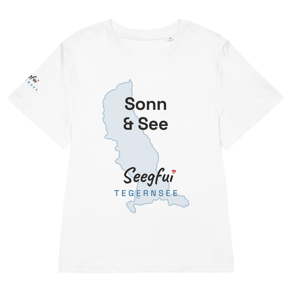 „Sonn und See“ – Tegernsee – Damen (tailliert) Organic T-Shirt – Seegfui