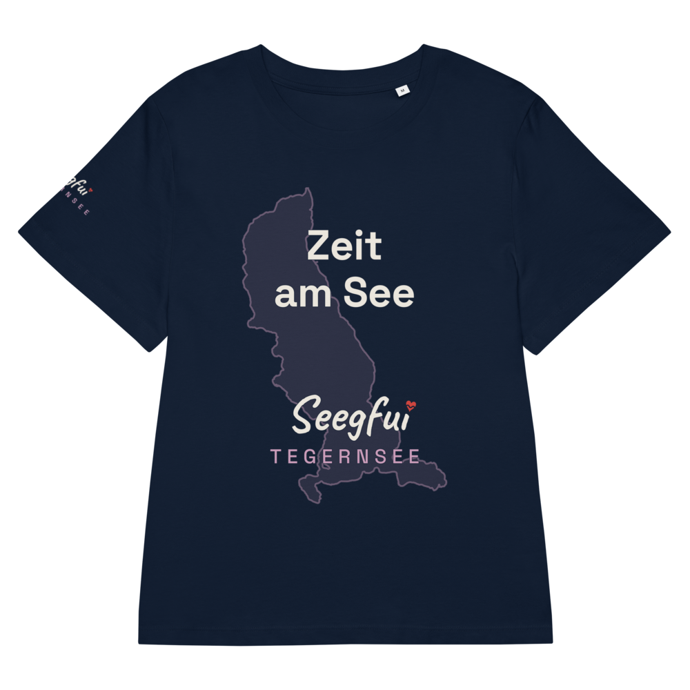 „Zeit am See“ – Tegernsee – Damen (tailliert) Organic T-Shirt