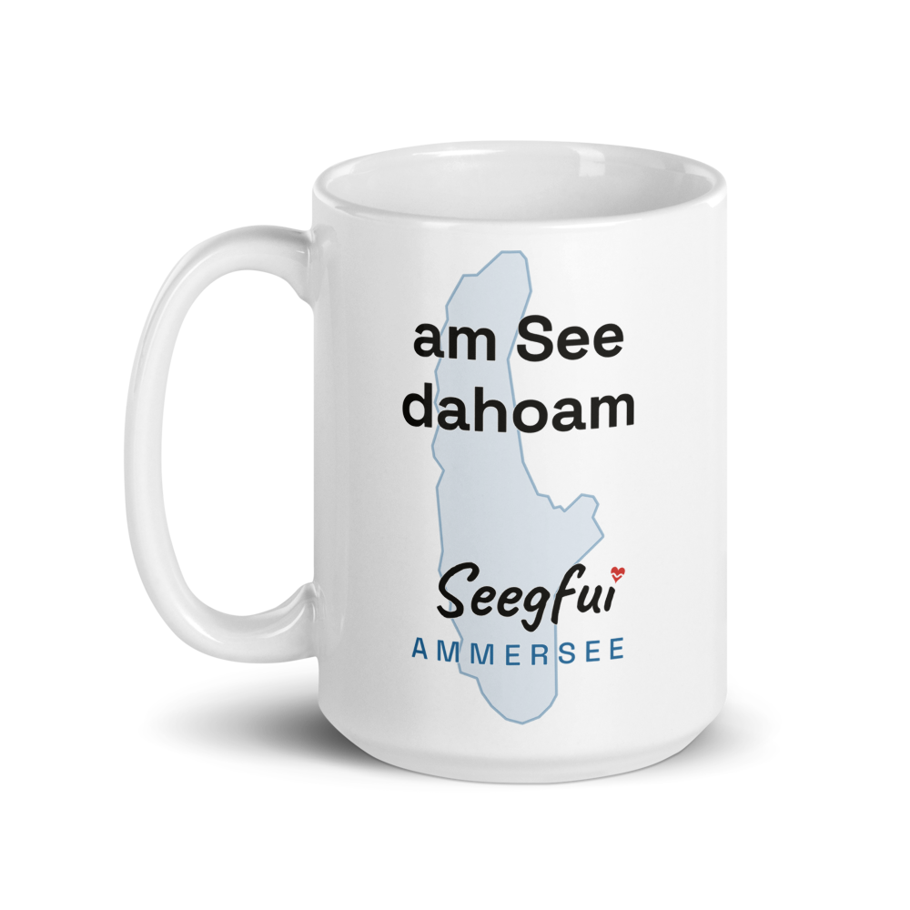 Spruch-Tasse Ammersee – Am See dahoam – Bild 2