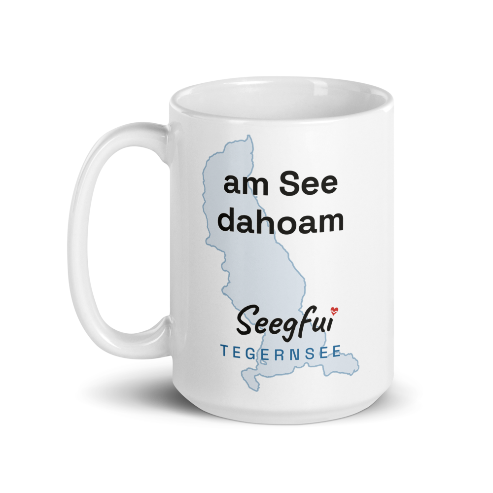 Spruch-Tasse Tegernsee – Am See dahoam – Bild 2