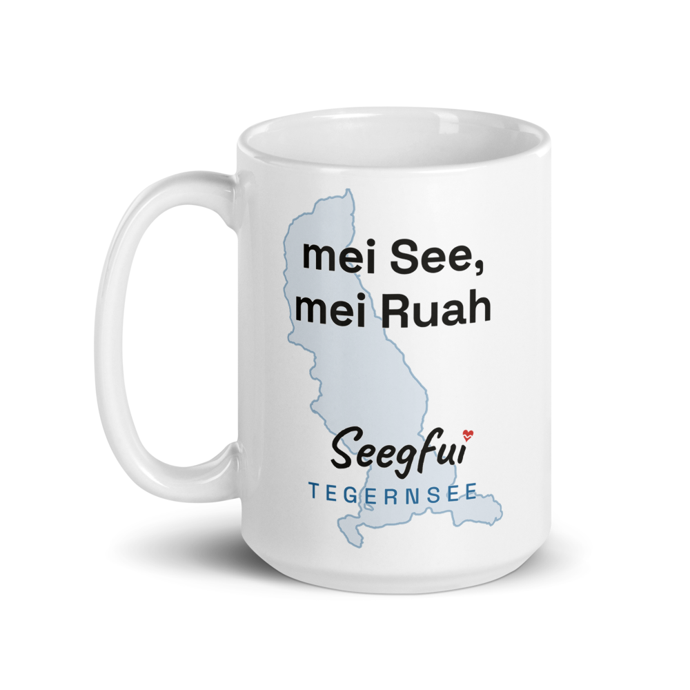 Spruch-Tasse Tegernsee – Mei See, mei Ruah – Bild 2