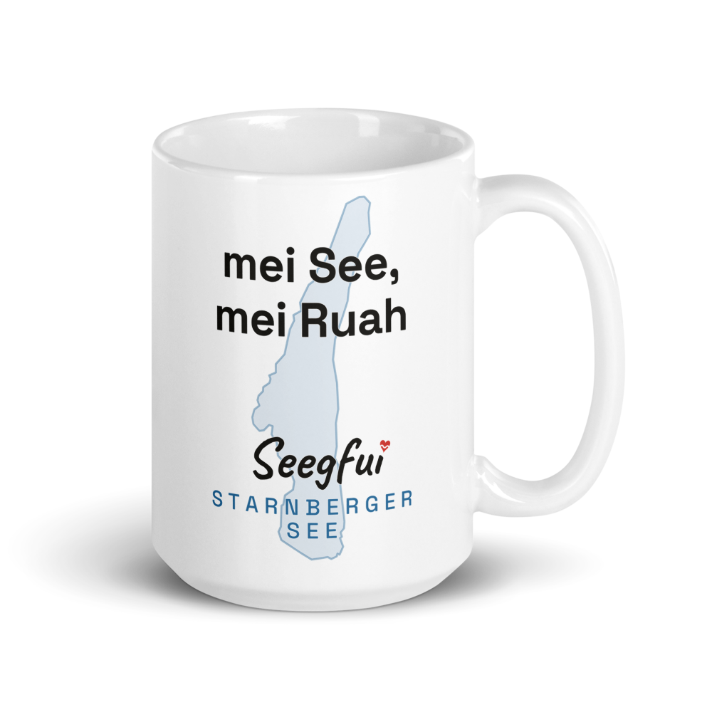 Spruch-Tasse Starnberger See – Mei See, mei Ruah