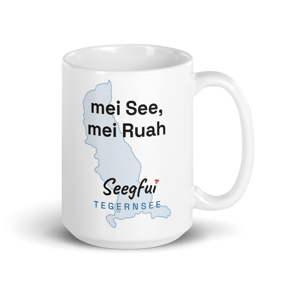 Spruch-Tasse Tegernsee – Mei See, mei Ruah