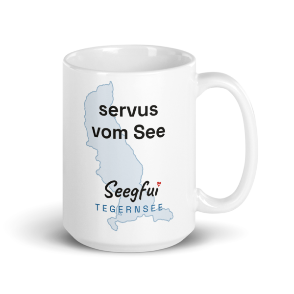 Spruch-Tasse Tegernsee – Servus vom See