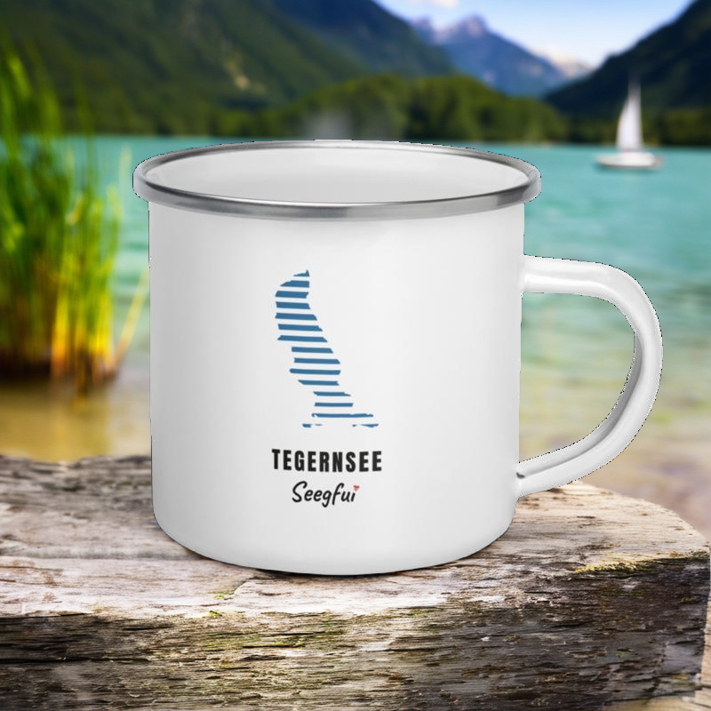 Sonnengfui Tegernsee – Emaille-Tasse