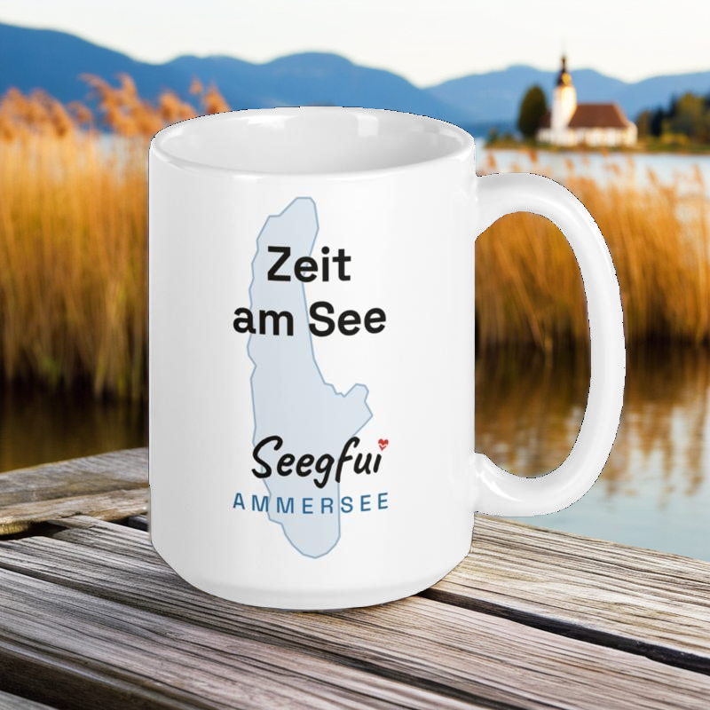Spruch-Tasse Ammersee – Zeit am See – Bild 3