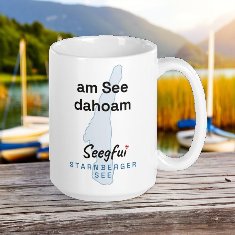 Spruch-Tasse Starnberger See – Am See dahoam – Bild 3