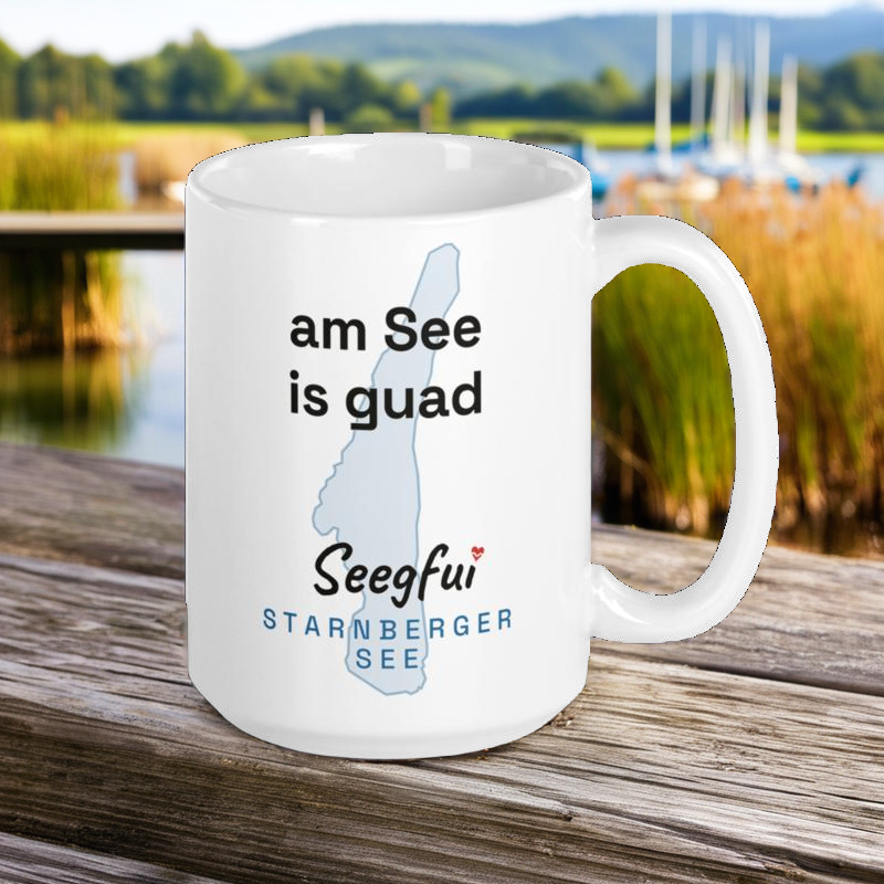 Spruch-Tasse Starnberger See – Am See is guad – Bild 3
