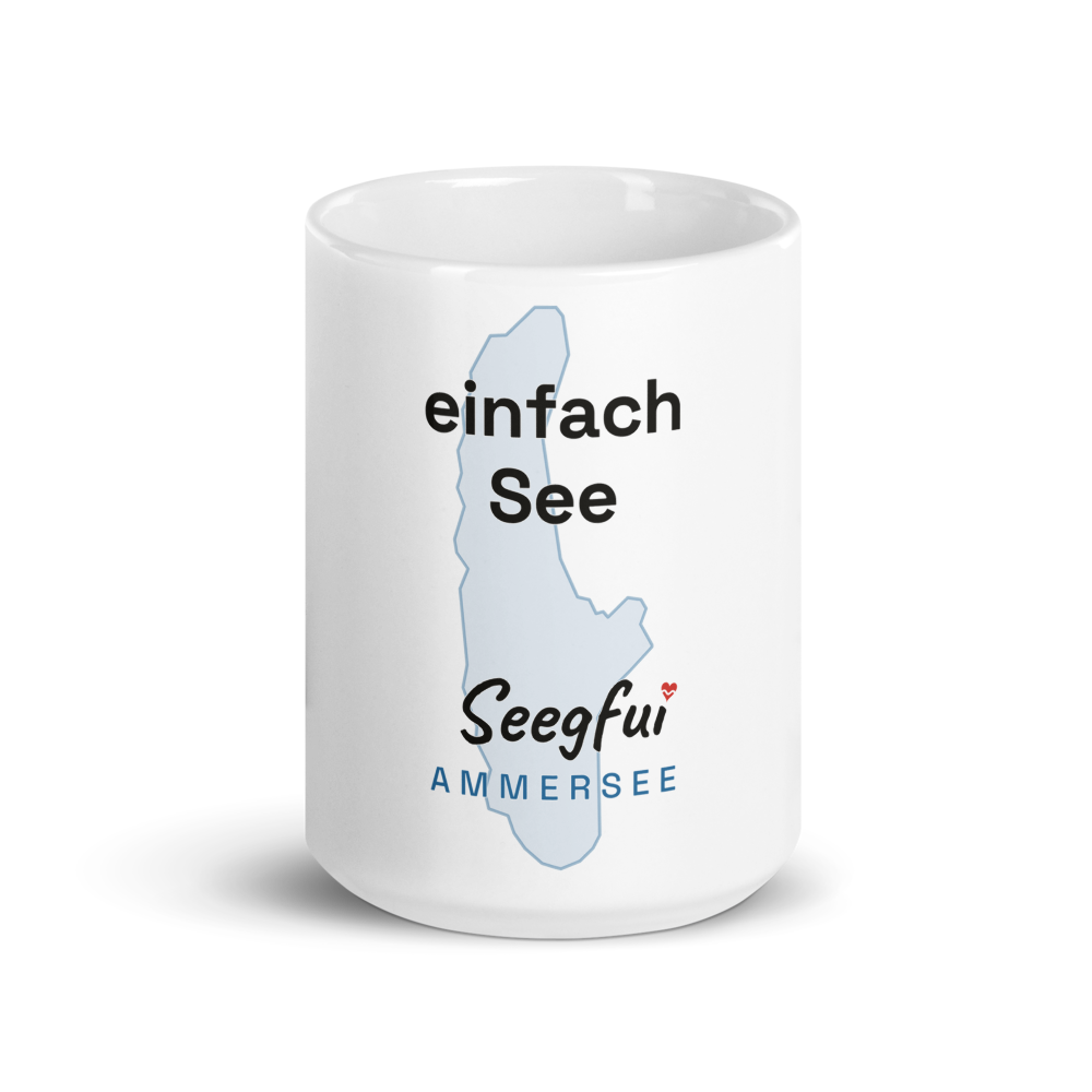 Spruch-Tasse Ammersee – Einfach See (Front)