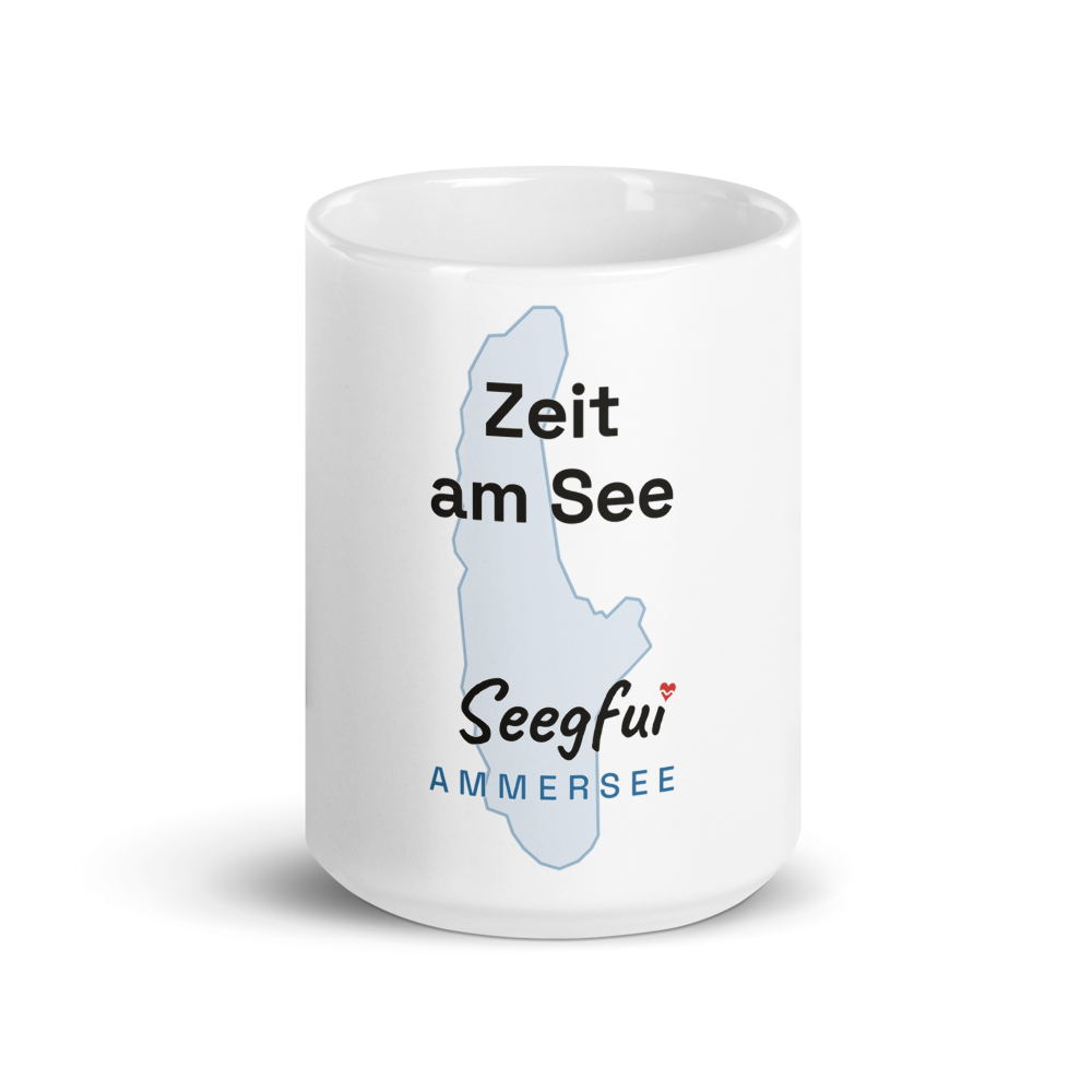 Spruch-Tasse Ammersee – Zeit am See (Front)