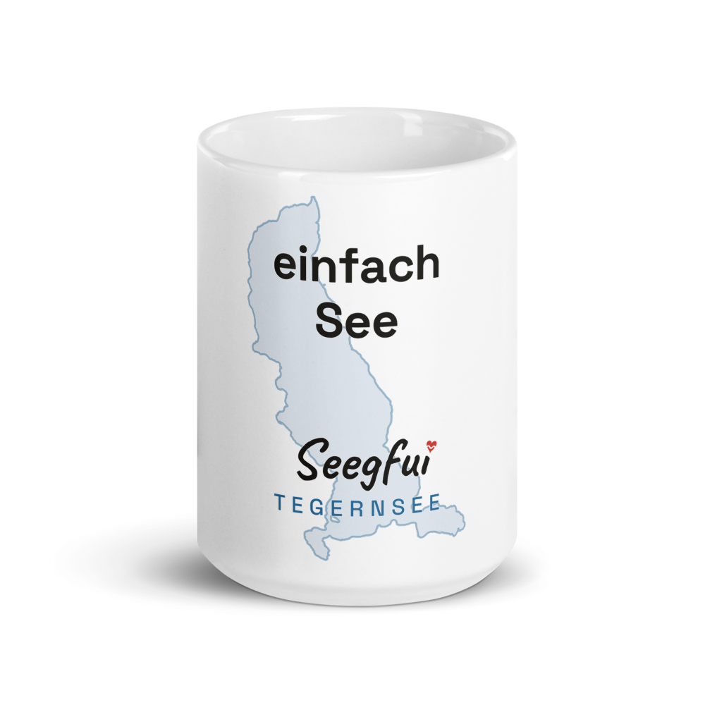 Spruch-Tasse Tegernsee – Einfach See (Front)