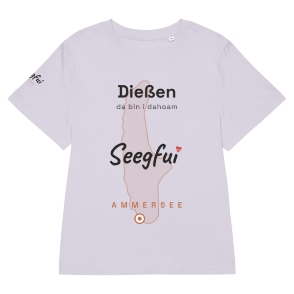 Dießen – da bin i dahoam (Ammersee) – Damen (tailliert) Organic T-Shirt