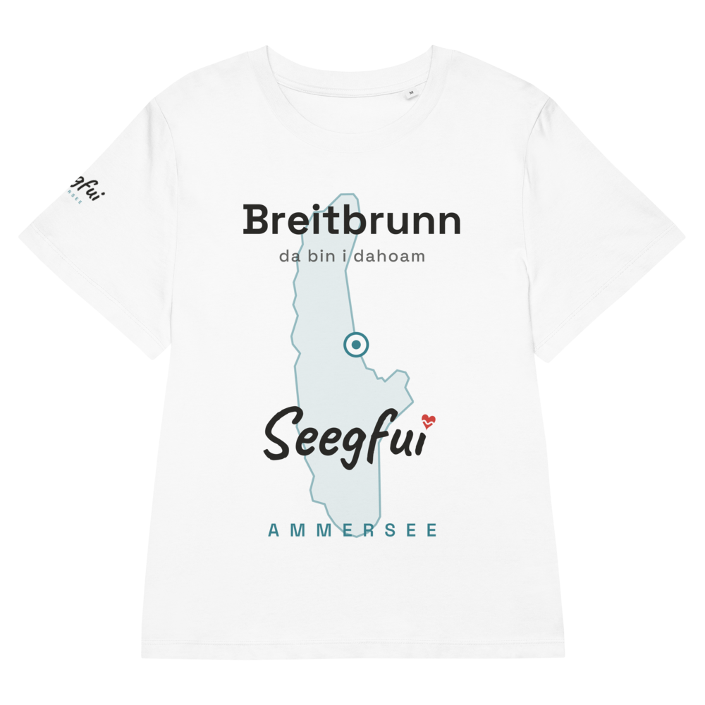 Breitbrunn – da bin i dahoam (Ammersee) – Damen (tailliert) Organic T-Shirt