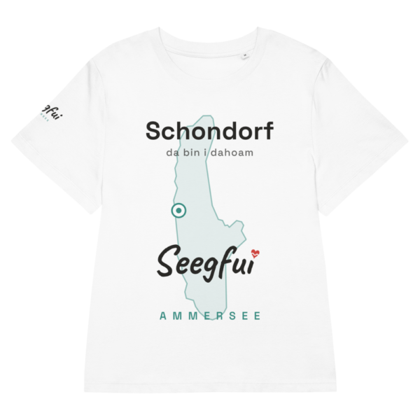 Schondorf – da bin i dahoam (Ammersee) – Damen (tailliert) Organic T-Shirt