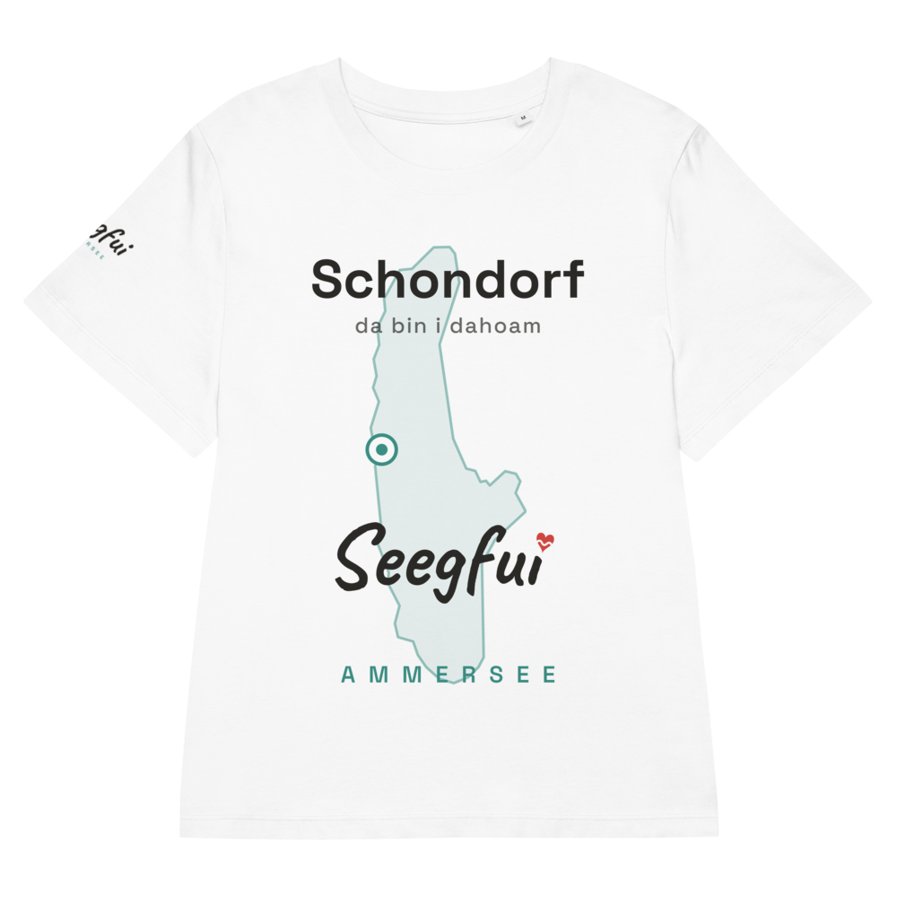 Schondorf – da bin i dahoam (Ammersee) – Damen (tailliert) Organic T-Shirt – Seegfui