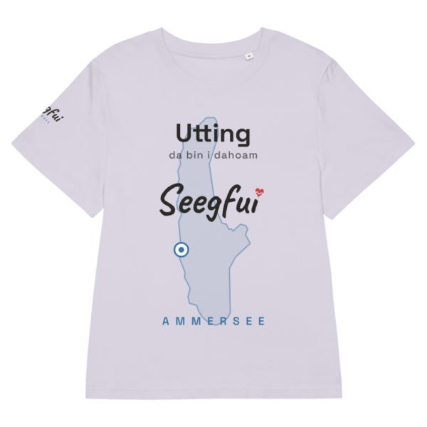 Utting – da bin i dahoam (Ammersee) – Damen (tailliert) Organic T-Shirt